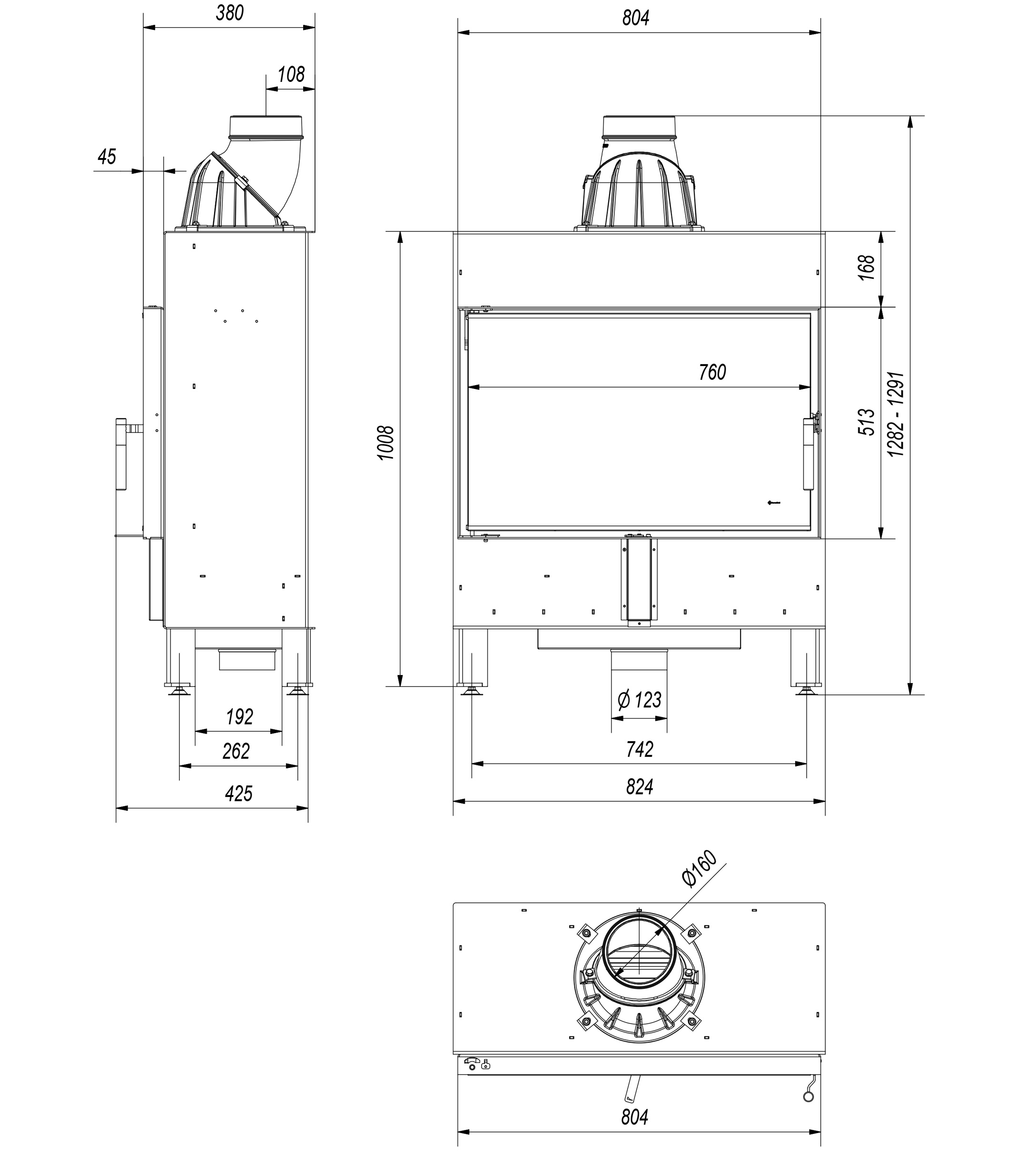 Rysunek techniczny LUCY 14 SLIM rysunek techniczny